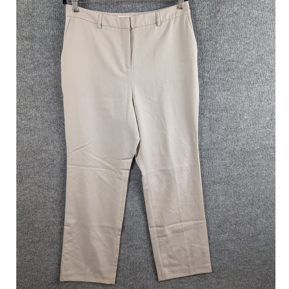 Pendleton Womens 12 Beige 100% Virgin Wool Dress Pants Trousers Made in USA NWT
